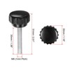 Unique Bargains Plastic Threaded Bolt Knurled Clamping Knob Thumb Screws 6 Pcs - 2 of 4
