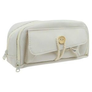 Unique Bargains Pencil Case Large Capacity Buttons Design for Office Organizer - 1 of 4