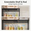VIPEK X1 Expandable Clothes Rack Adjustable from 2' to 3'5" with Flexible Shelves and Hanger Rods Garment Racks Portable Closet Clothing Racks - 3 of 4