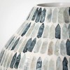 Sullivans Blue Bamboo Capiz Urn Vase 11"H - 2 of 4