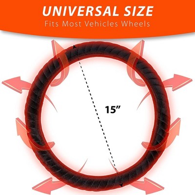Beheizter Lenkradbezug 12V - Wiederaufladbar Für 14,5-15,5 Zoll Lenkräder | Auto Heizung