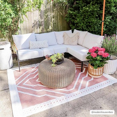 Hauteloom Anja Orange Outdoor Rug