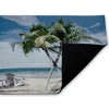 Stupell Industries X Marks The Spot Palms Printed Outdoor Door Mat, design by Denise Brown, 18"x30" - 2 of 4