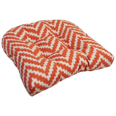 Blazing Needles, 19-inch U-Shaped Spun Polyester Outdoor Tufted Dining Chair Cushion
