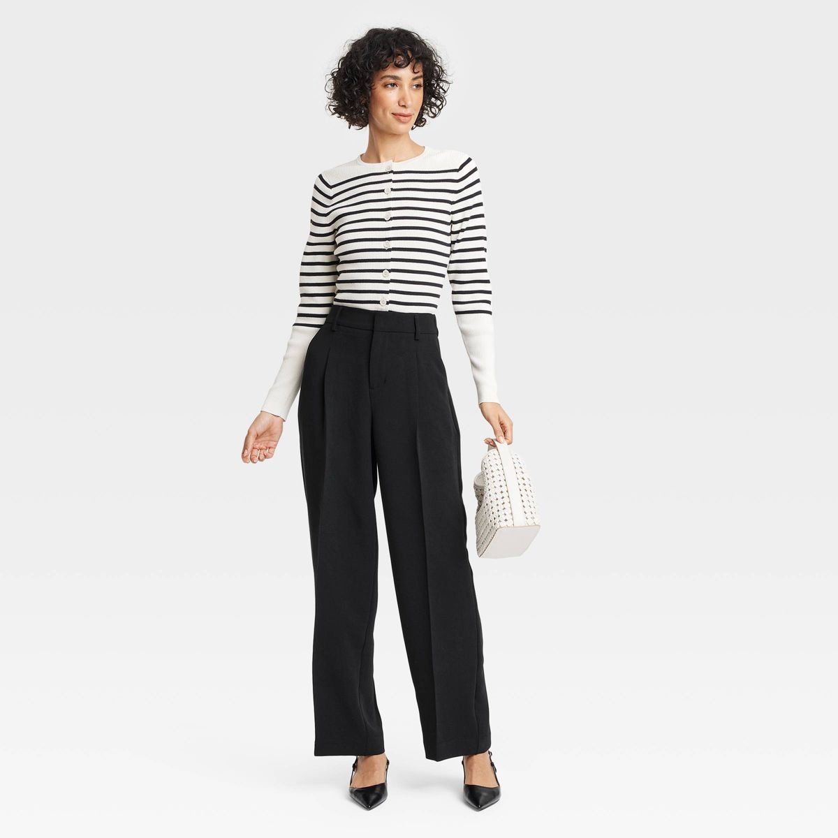 Women's Signature Crepe Essential Trousers - A New Day™ - thumbnail 3