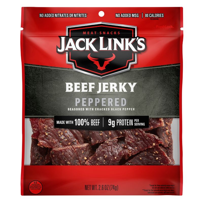 Jack Link&#39;s Peppered Beef Jerky - 2.6oz, 1 of 4