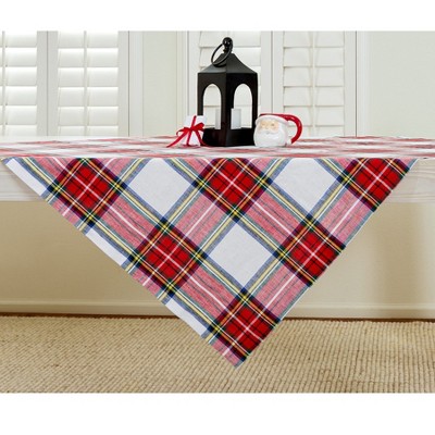 Solino Home Linen Plaid Table Throw | Stewart Plaid