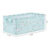 Unique Bargains Fabric Collapsible Spacious Capacity Storage Bins with Handles 19 x 11 x 8 Inch - 4 of 4