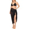 LA LEELA Women's Swimwear Sarong Wrap Cover up Wraps One Size Ebony Polka Dots - 2 of 4