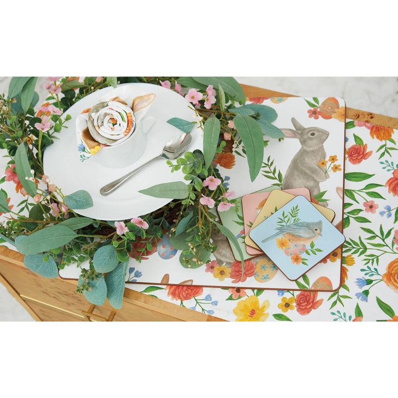 C&F Home Floral Bird Coasters, Set of 4, 2 of 4