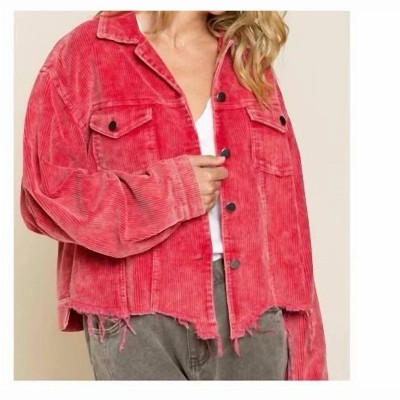 Women's Corduroy Trucker Jacket - POL