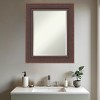 Amanti Art Moab Brown Bronze Beveled Framed Bathroom Vanity Wall Mirror - 4 of 4