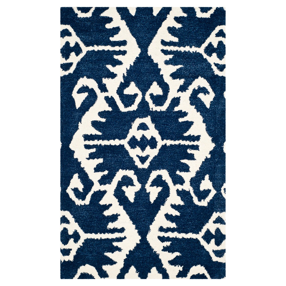 Garrard Accent Rug - Royal Blue / Ivory (2'x3') - Safavieh