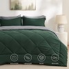 5/7 Pcs Bed in a Bag with Contrast Color Solid Design Bedding Set - 2 of 4