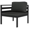vidaXL Garden Lounge Set Anthracite - 3 of 4