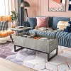 Coffee Table with Lift Top, Modern Center Table with Hidden Compartments for Living Room Reception/Home Office - 3 of 4