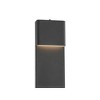 ALOADECOR Modern Simple Sqaure Integrated LED Outdoor Wall Sconce with Dusk to Dawn Sensor in Matte Black for Porch Patio - 3 of 4