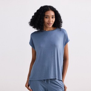 Reistor Womens Relaxed Tee in Blue - 1 of 4