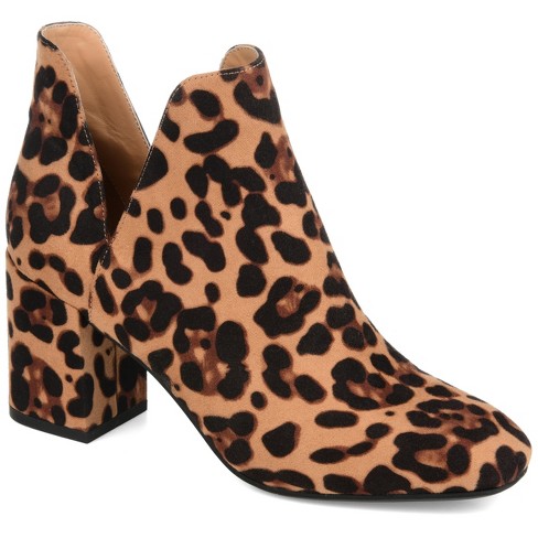 Comfortable top leopard booties