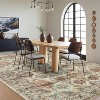 Washable Runner Rug Non Slip Floor Carpet, Low Pile Distressed Kitchen Rug, Non-Shedding Faux Wool Soft Rug, Vintage Printed Rug - 3 of 4