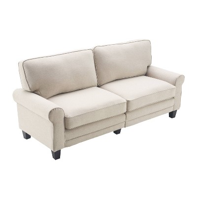 Copenhagen Classic Buttercream Linen 78" Sofa with Rolled Arms