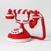 Animated Christmas Candy Striped North Pole Antique Telephone - Wondershop™: Humorous Holiday Recordings, Indoor Decor - 3 of 3