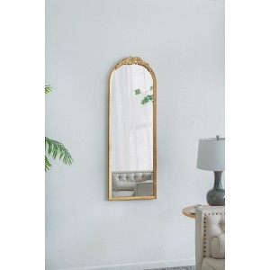 19inx56inWood Floor Mirror, Full Body Mirror Dressing Make up Mirror for Bathroom Bedroom Living Room - 1 of 1