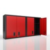 Garage Wall Mounted Storage Cabinet with Two Doors and One Shelf, Lockable Metal Wall Cabinet, Hanging Tool Cabinet for Garage Utility Room - 2 of 4