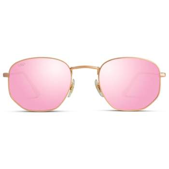 WMP Eyewear Round Geometric Retro Polarized Sunglasses