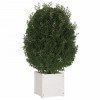 vidaXL Planter White Solid pinewood 15.7 x 15.7 x 15.7 in Planters - 3 of 4