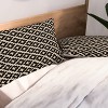 Deny Designs King Holli Zollinger LINEN PLUS Duvet Cover and Pillow Sham Black - 3 of 4