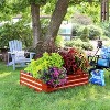 Sunnydaze Raised Corrugated Galvanized Steel Rectangle Garden Bed for Plants, Vegetables, and Flowers - 47" W x 11.75" H - 2 of 4