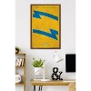 Trends International NFL Los Angeles Chargers - Logo 25 Framed Wall Poster Prints Mahogany Framed Version 22.375" x 34" - 2 of 4