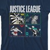 The Justice League Boxed-In Heroes Boy's Navy T-shirt - 2 of 3