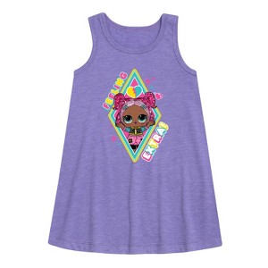 Girls' - LOL Surprise! - Feeling Extra Graphic Sleeveless Aline Dress - 1 of 2