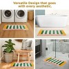 Folkulture Checkered Green Bathroom Rug | 20" x 30" Microfiber Bath Mat | Quick-Drying, Washable & Non-Slip Bath Rug for Bathroom & Washroom - 4 of 4