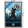 Trends International Marvel Heroic Silhouette - Captain America Framed Wall Poster Prints - image 3 of 4