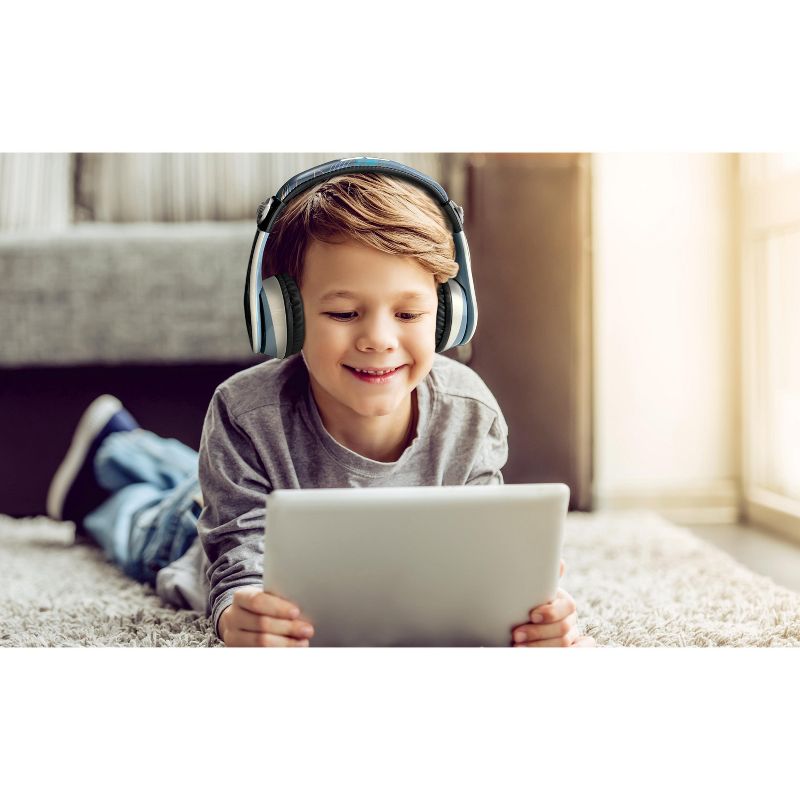 eKids Lightyear Bluetooth Headphones for Kids, Over Ear Headphones with Microphone – Blue (LY-B52.EXV22M), 4 of 6