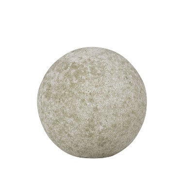 Beachcombers Glass Frosted Ball Lt Orange