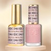 Daisy DND DC Gel Polish Set (2461 Milky Pink) UV Gel Polish and Air Dry Nail Lacquer, Matching Chip-Free Polish Duo. - (0.5 Fl Oz Each) - 2 of 2