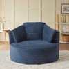 Aukfa 49" Oversized Accent Corduroy Lounge Chair with Memory Foam , No Assembly Required, for Living Room & Bedroom - 3 of 4