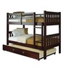 Donco Kids Austin Mission Twin Over Twin Cappuccino Bunkbed with Twin Trundle - 3 of 4