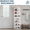 7-Tier Rotating Shoe Rack, 360° Spinning Organizer Tower, Free-Standing Shoe Storage for Closet, Entryway - 4 of 4