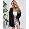 Women Crochet Lightweight Cardigan Cover Up Open Front Long Sleeve Summer Cardigans 2024 - 3 of 4