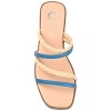 Journee Collection Womens Brinna Tru Comfort Foam Low Stacked Heel Slide Sandals Blue 8 - 4 of 4