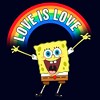 Men's SpongeBob SquarePants Rainbow Sponge Love T-Shirt - 2 of 4