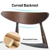 ORRD Set of 2 Retro Rubberwood Chairs with Ergonomic Back & Plush Cushions - 4 of 4