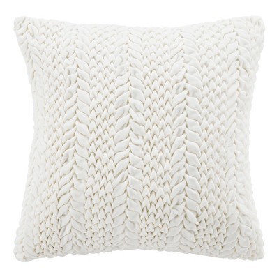 20"x20" Oversize Barlett Square Throw Pillow Cream - Safavieh