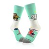 Chocolate vs. Toothbrush Socks from the Sock Panda (Tween Sizes, Small) - 4 of 4