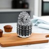Unique Bargains Cupcake Liners Small Chrysanthemum Shape Disposable Egg-tart Cups Aluminum Foil Silver Tone 50 Pcs - 2 of 4